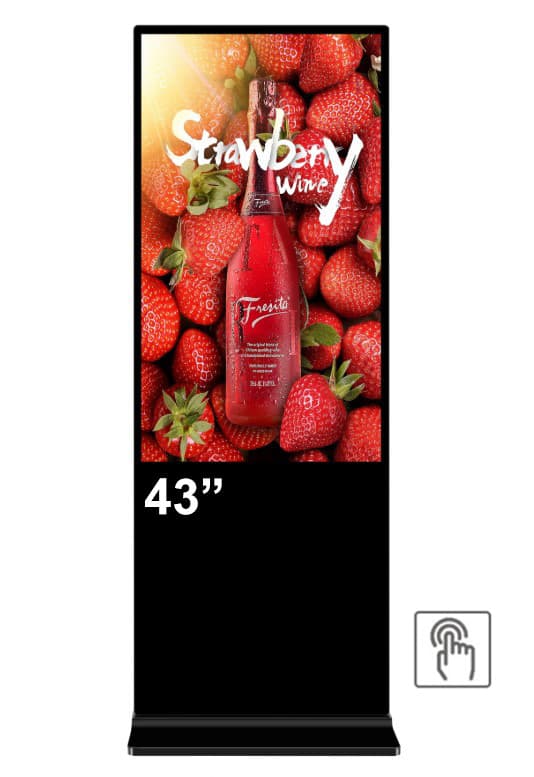 Kiosk / Totem Indoor Touch IR 43'' Android11 - EVOBOARD 43" cu IR touch 4K, Android 11