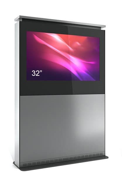 Totem de interior ZL, ZLH32N-SBB, pentru display 32'', inaltime 184 cm, greutate 67 kg, dim.949x1844x450mm