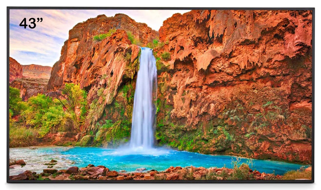 Display LCD 43" NEC MultiSync ME432, UHD, IPS with Direct LED backlights, 400 cd/m², 18/7, media player, Android 13