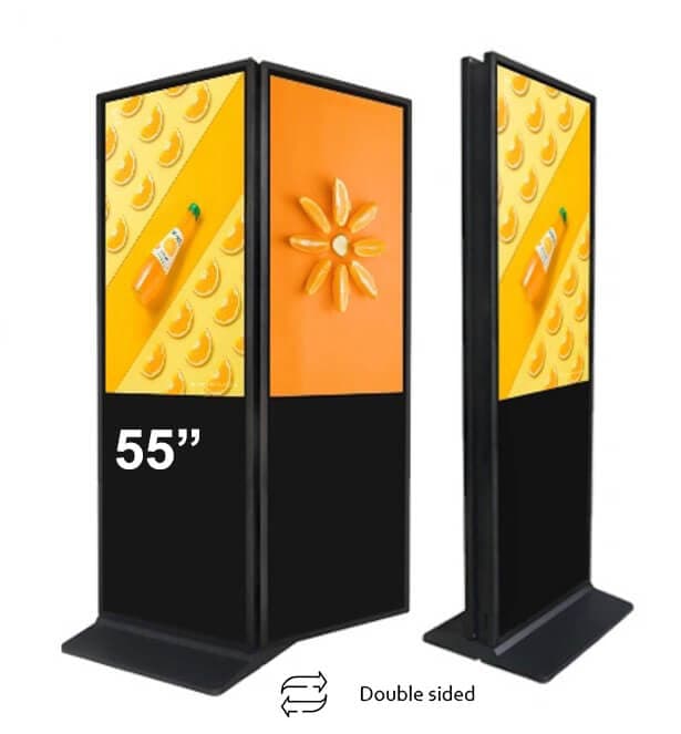 Kiosk / Totem Indoor back-to-back 55'' - EVOBOARD dublu fara touch cu display 55", 4K, Android 11