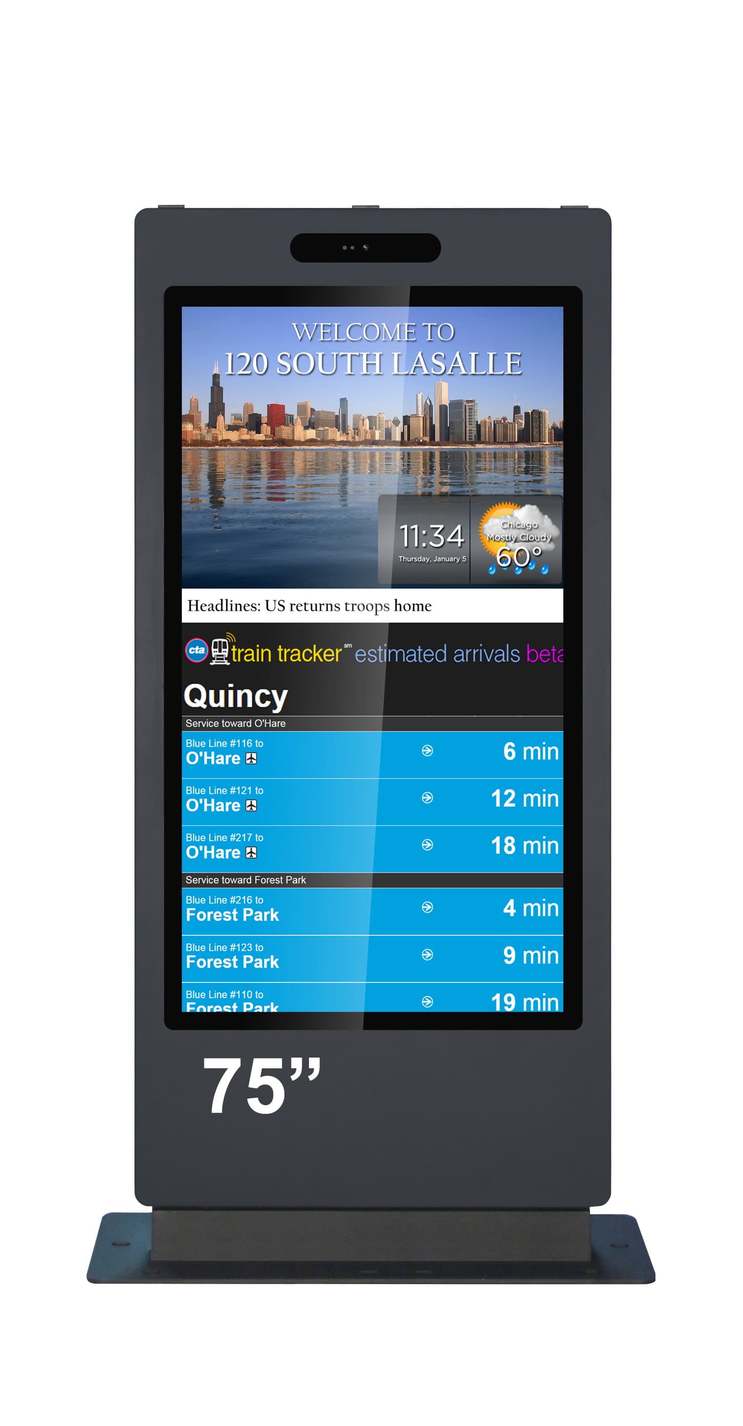 Kiosk / Totem Outdoor 75'' Android11 - EVOBOARD 750ODLAZ ,display 75", 4K, 4000nits